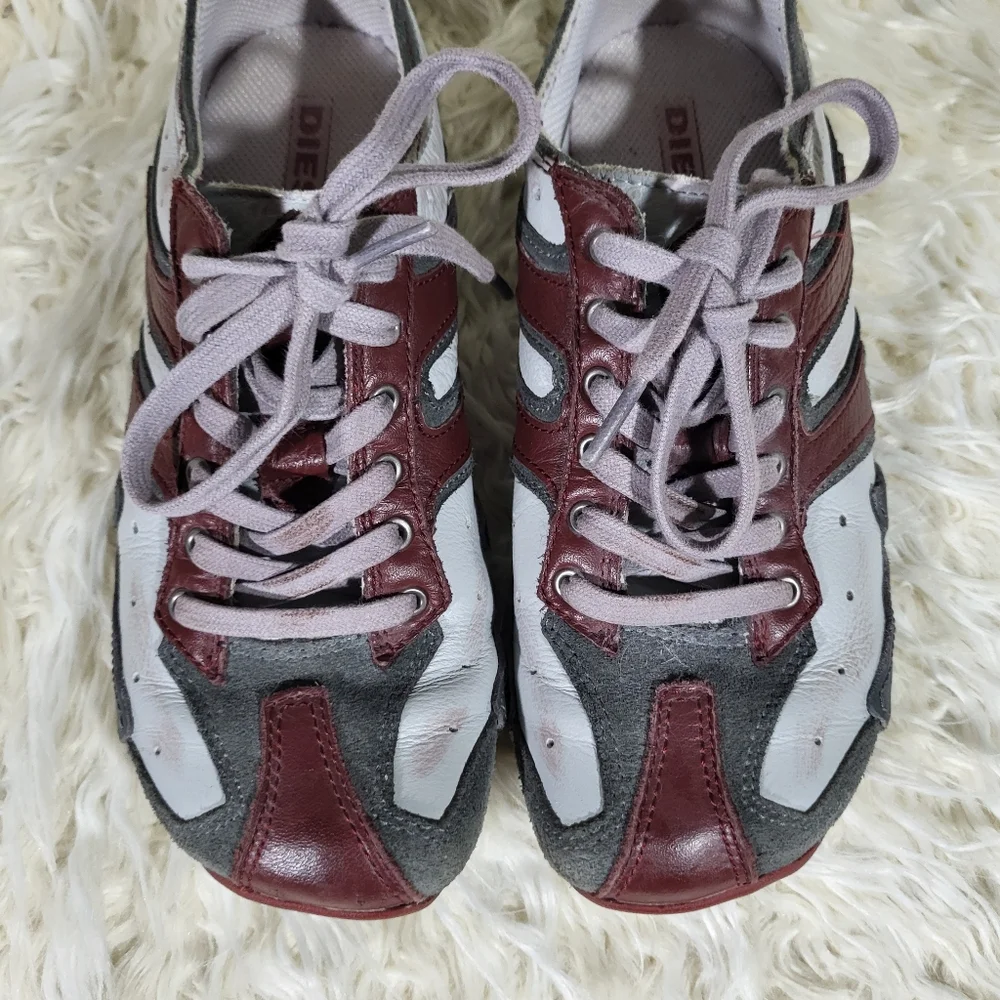 Diesel Black Brown and Grey Sneakers Womens Size US 7.5 / EU 38 - Picture 6 of 10